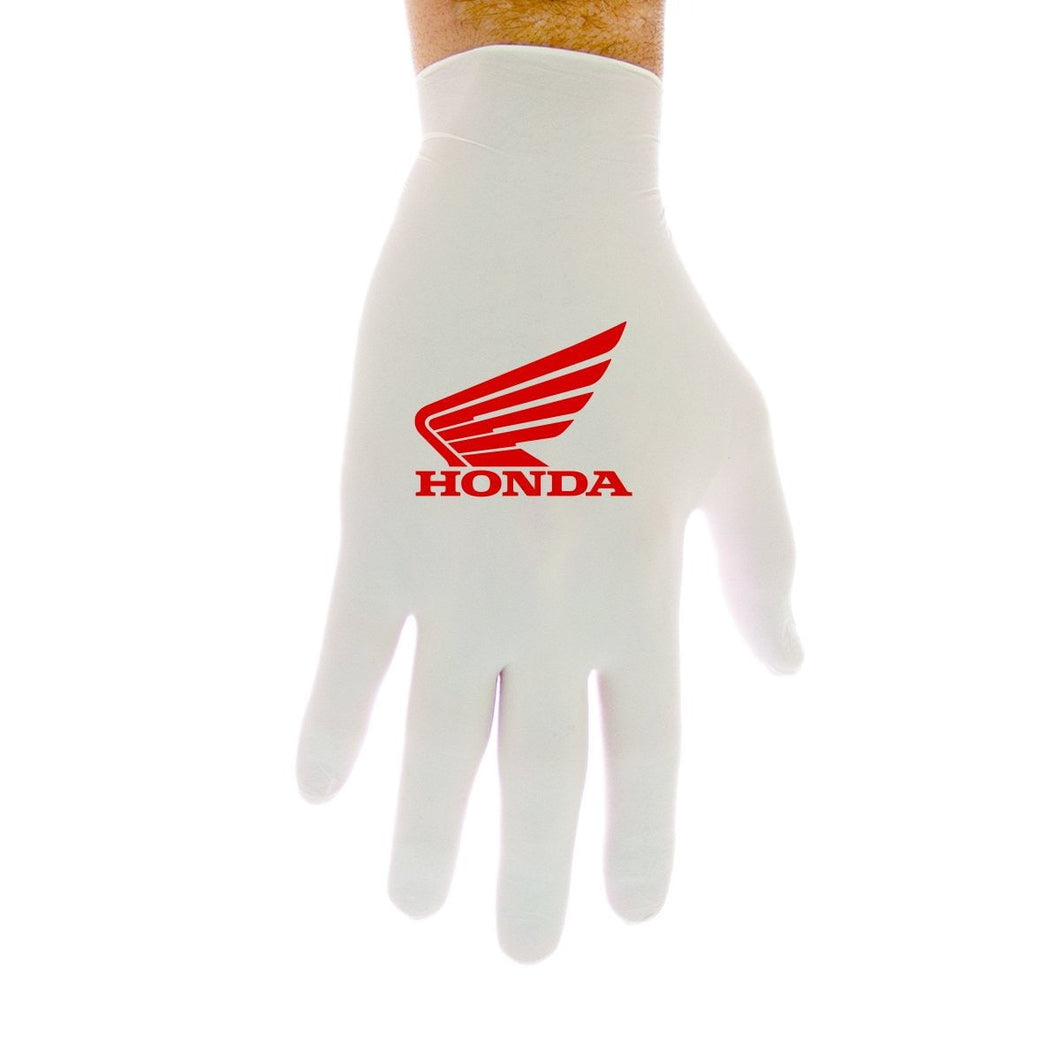 Honda Powersports White Nitrile Gloves in Display Unit $.49 per Bag CLEARANCE SALE!
